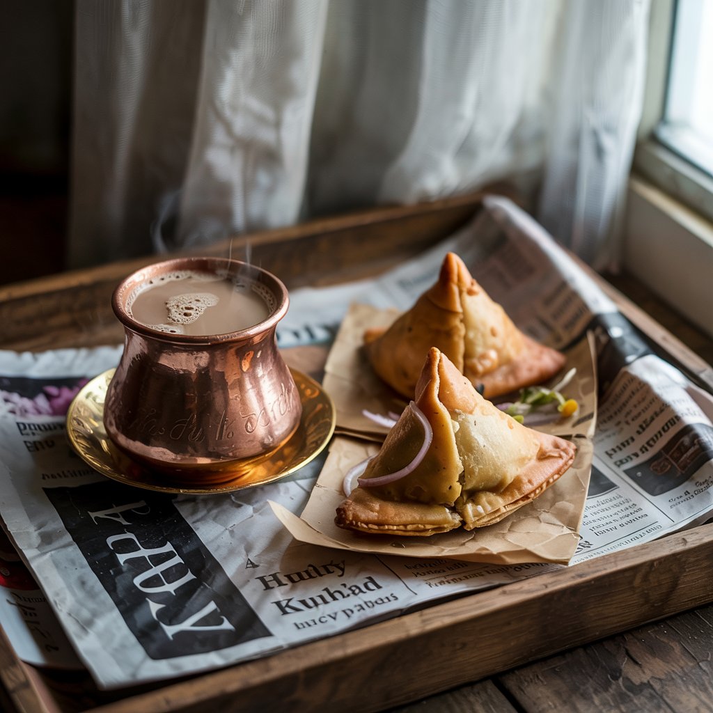 Chai Break + Onion Samosa
