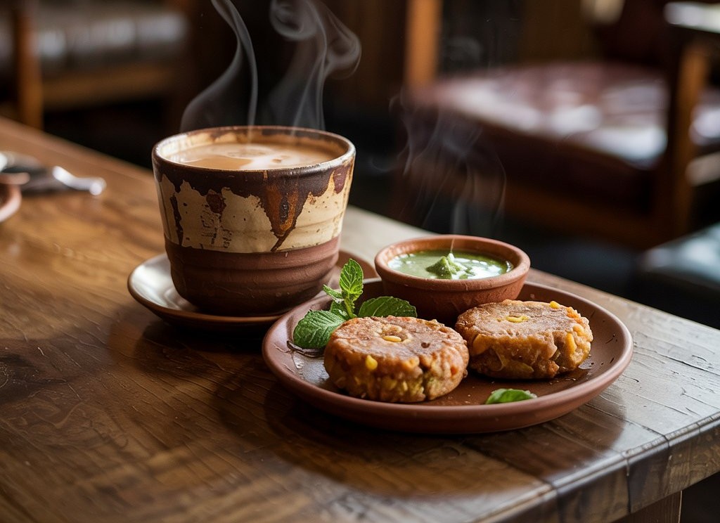 Chai Vibes + Millet Cutlet
