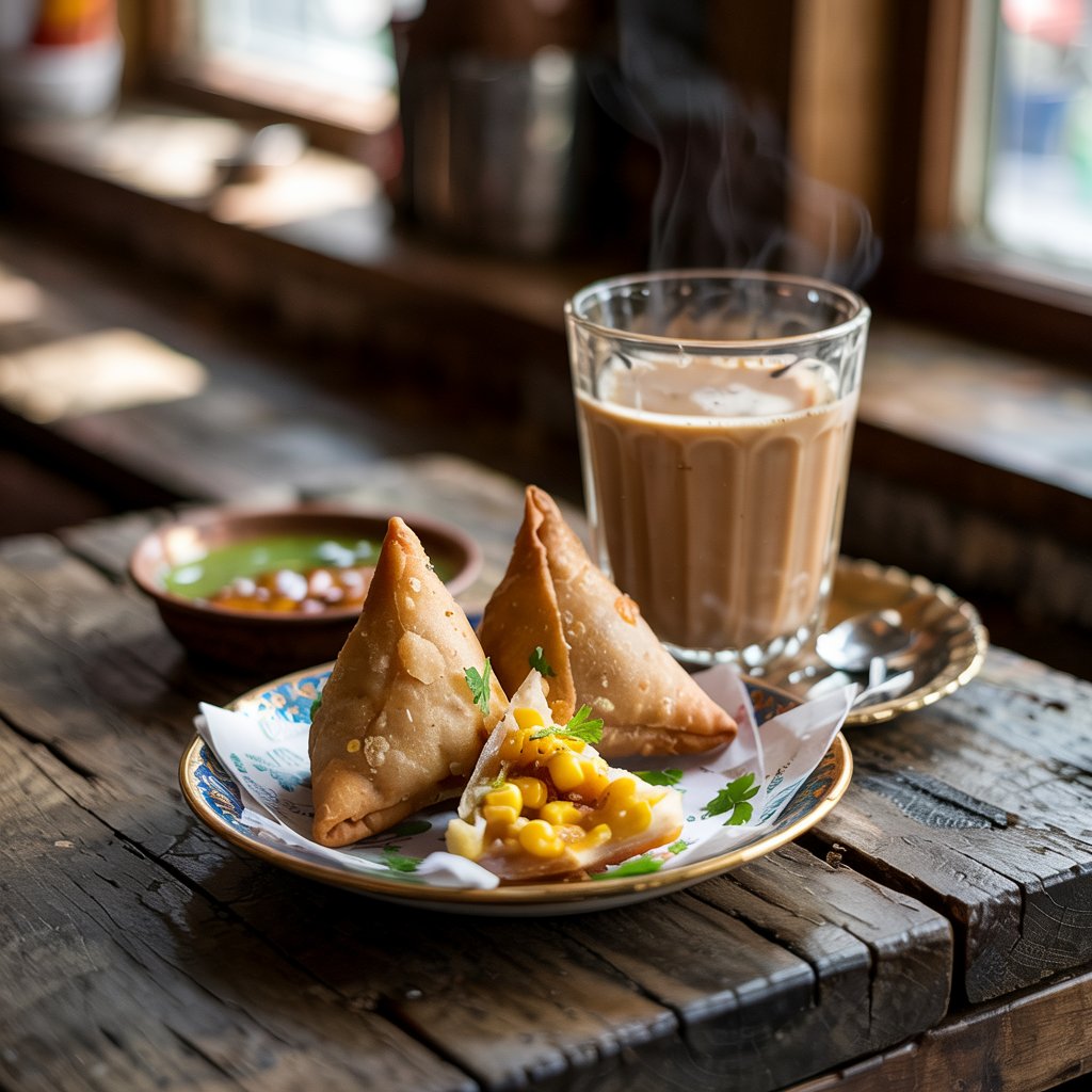 Chai Break + Corn Samosa