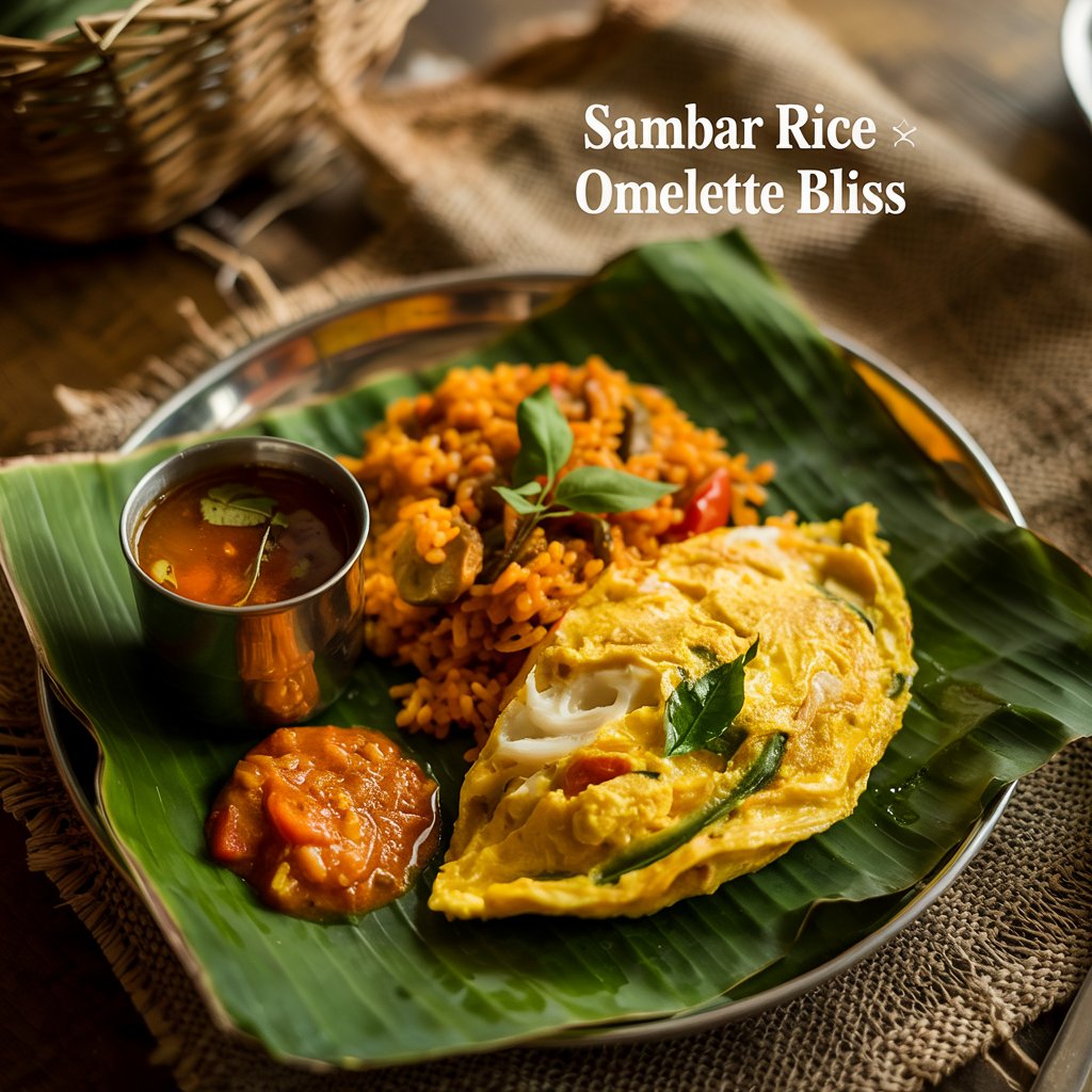 Sambar Rice × Omelette Bliss